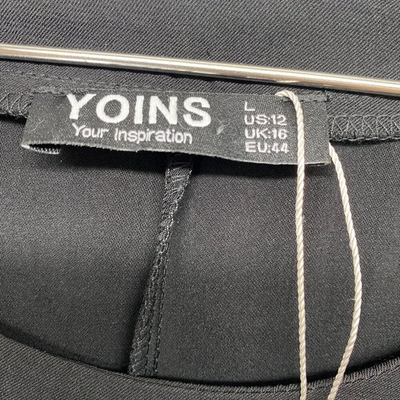 YOINS Dress Womens 12 Black Mini Lightweight - Picture 4 of 9